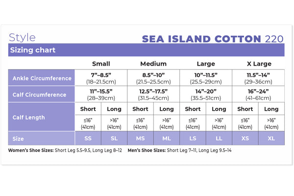 Sigvaris Men's Style Sea Island Cotton Calf