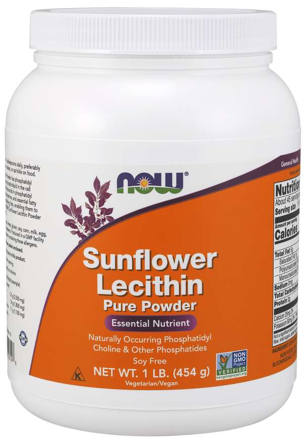 Now Sunflower Lecithin Powder 1 lb