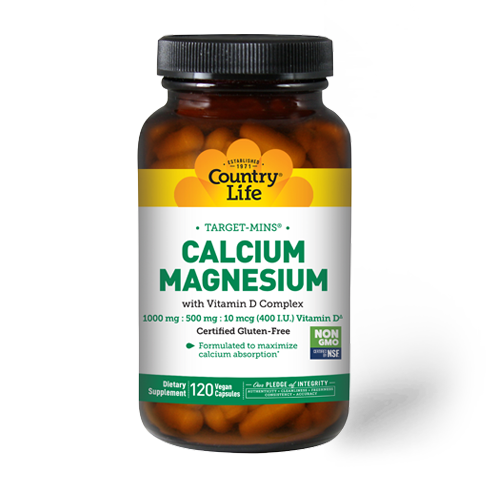 Country Life Calcium Magnesium 120 Vegetable Tablets