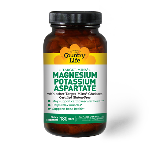 Country Life Magnesium Potassium Aspartate 90 Tablets