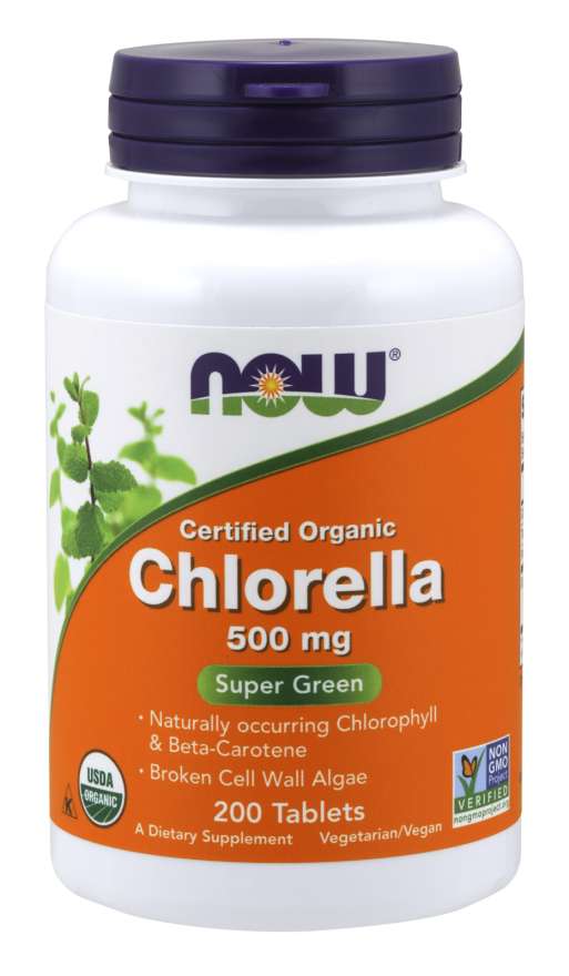 Now Organic Chlorella 500mg