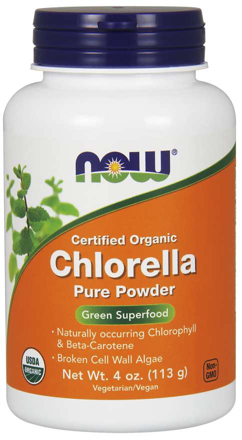 Now Organic Chlorella Pure Powder 4oz