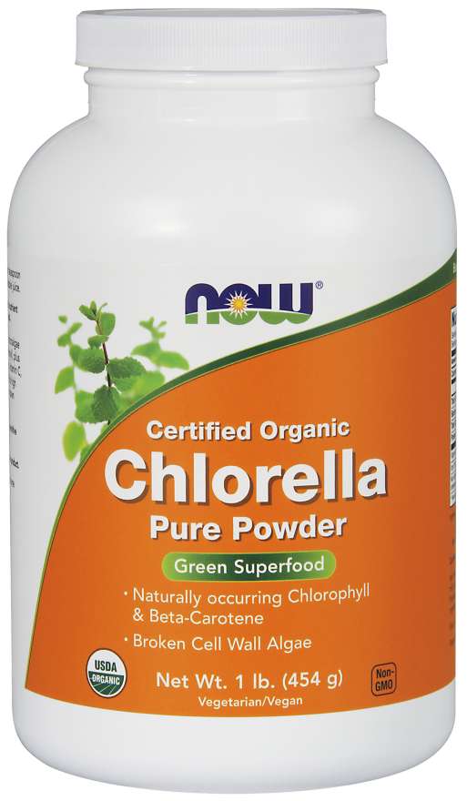 Now Organic Chlorella Pure Powder 1lb