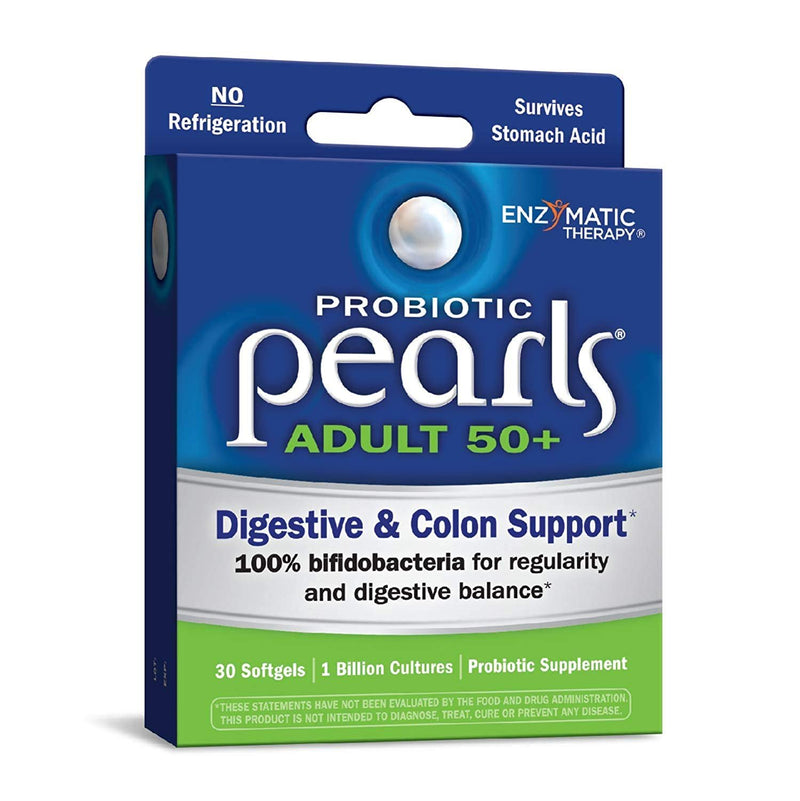 Pearls probióticos Adultos más de 50 años Digestive & Colon Support, 30 una vez al día Softgels