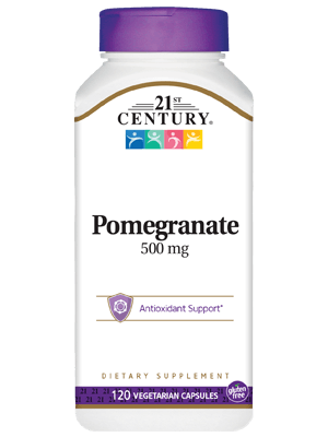 21St Century Pomegranate 500mg 120 Vegetable Capsules