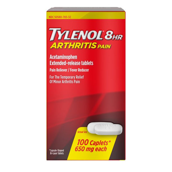 Tylenol 8 Hour Arthritis Pain Tablets with Acetaminophen, 100 ct