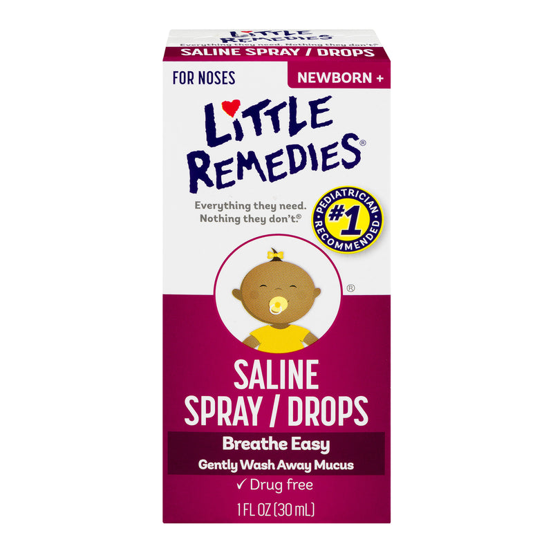 Little Remedies Saline Spray/Drops Newborn, 1.0 FL OZ