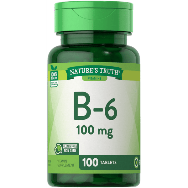Nature's Truth Vitamin B-6 100mg 100 Tablets