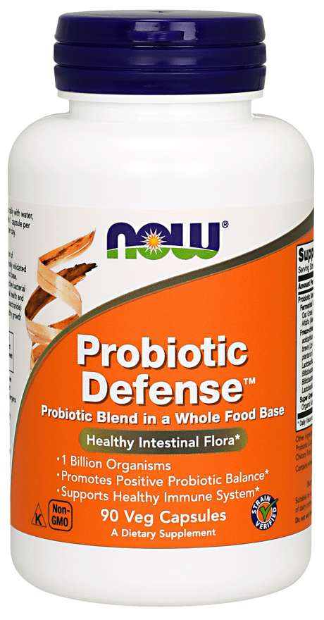 Now Probiotic Defense 90 Vegetable Capsules