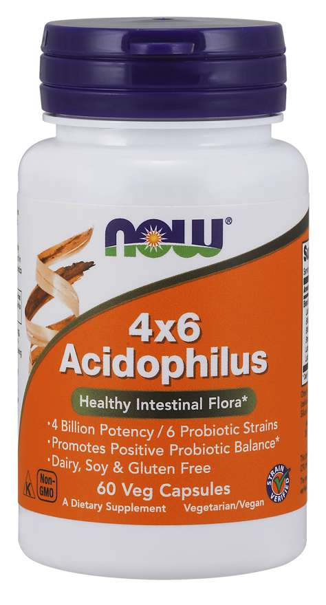 Now 4X6 Acidophilus Capsules
