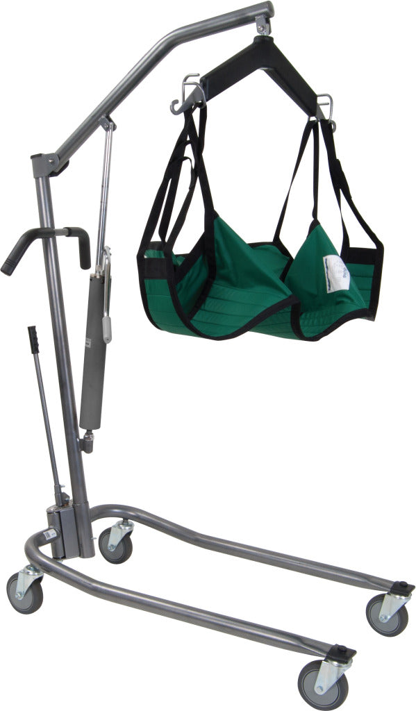 Drive Medical Hydraulic, Deluxe Silver Vein Patient Lift 5" Casters Standard Bed
