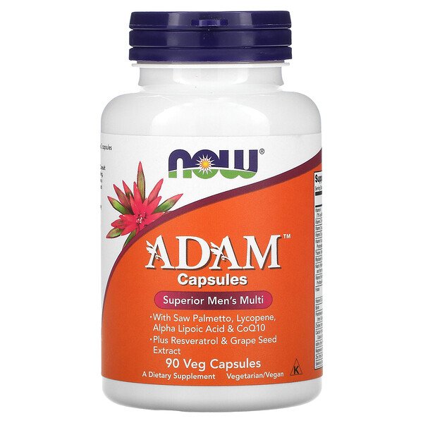 Ahora Adam Men's Múltiples tabletas de vitamina 90