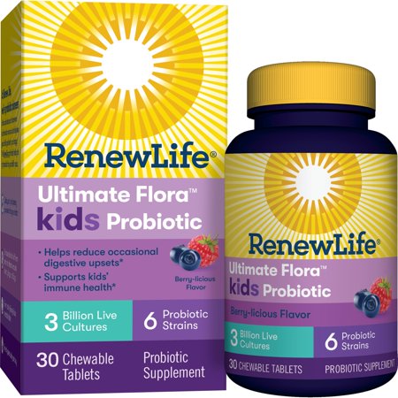 Renew Life Ultimate Flora Kids Probiotic 3 Billion Chewables