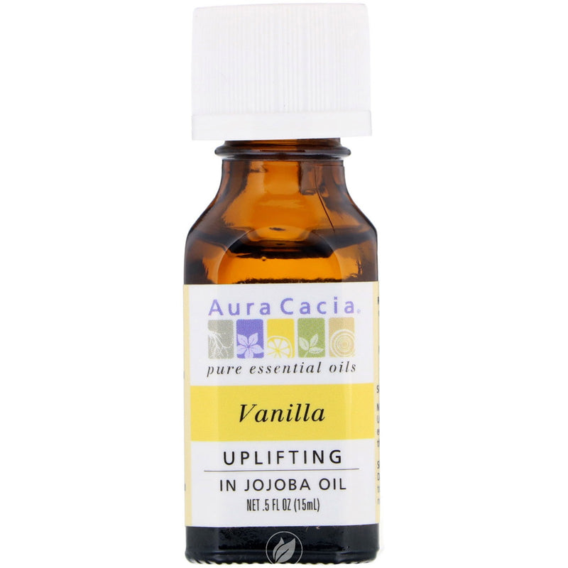 Aura cacia aceite esencial vainilla 0.5 onza