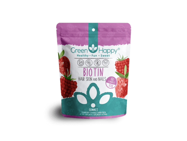 Green & Happy Biotin Gummies 4.8 oz