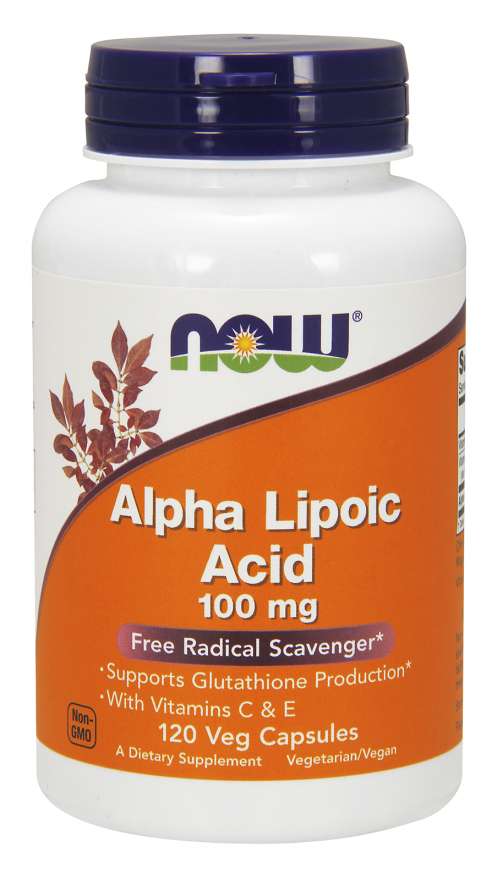 Now Alpha Lipoic Acid 100mg 120 Vegetable Capsules