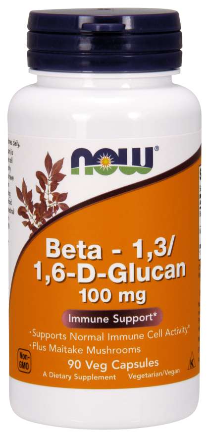 Now Beta-13/16-D-Glucan 100mg Vegetable Capsules