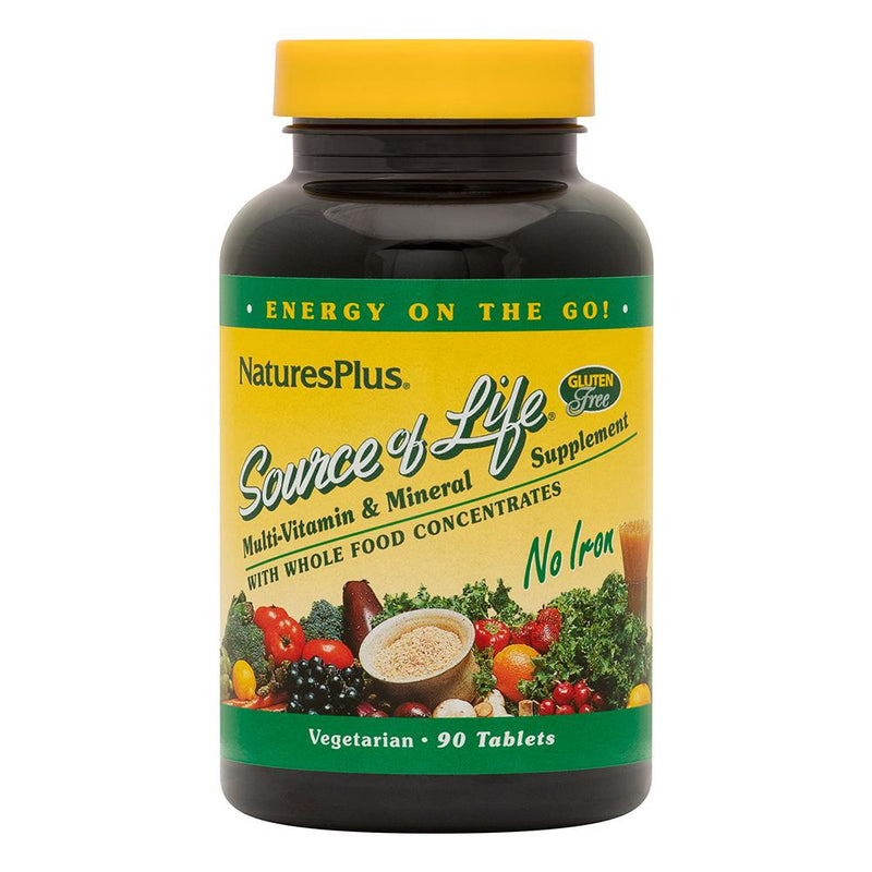 Nature's Plus Source of Life Multivitamin No Iron Tablets