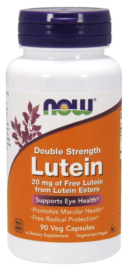 Now Lutein 20 mg (From Esters) 90 Vegetable Capsules