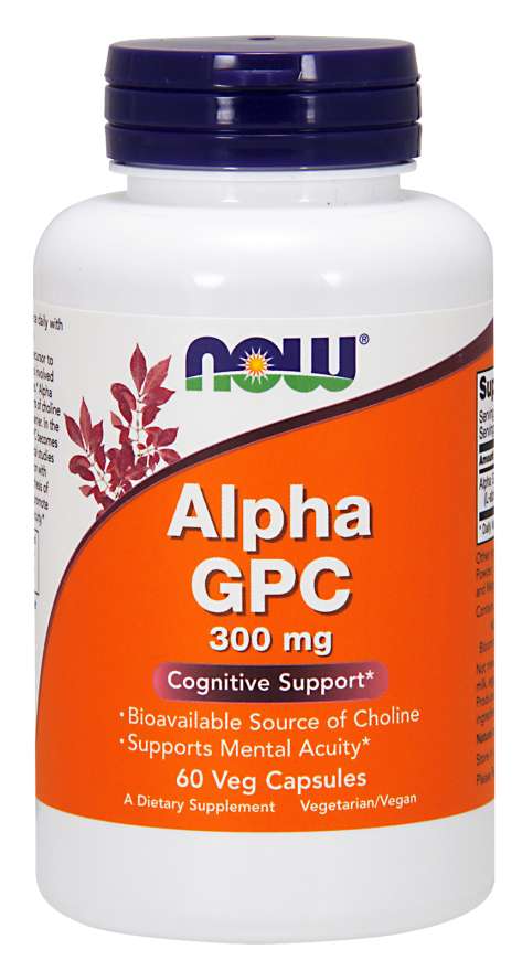 Now Alpha GPC 300mg 60 Vegetable Capsules