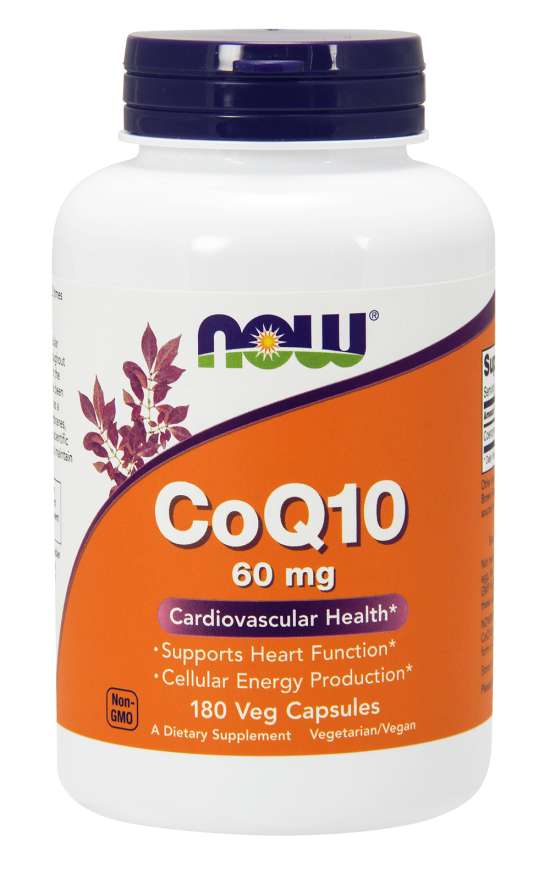 Now Coq10 60mg 180 Vegetable Capsules