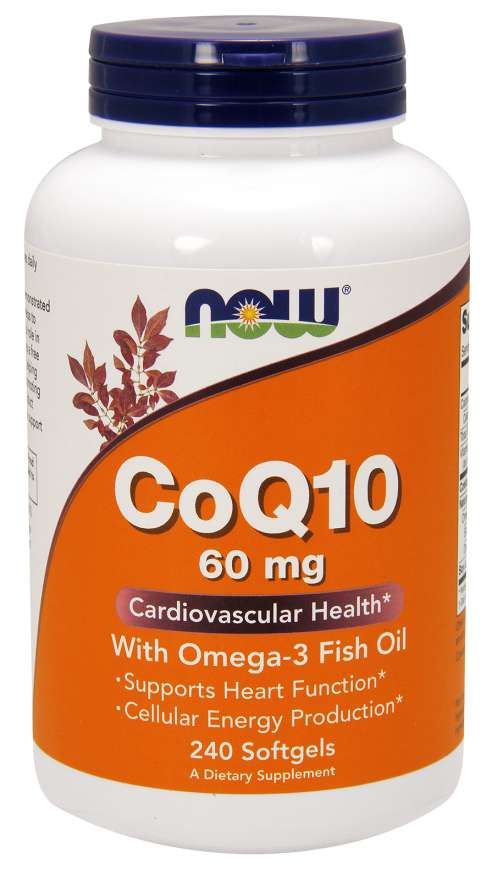 Now Coq10 60mg With Omega-3 120 Softgels