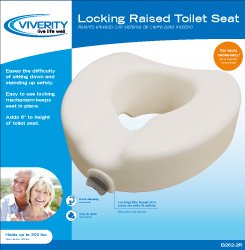 Roscoe Medical Viverity Locking Raised Toilet Seat