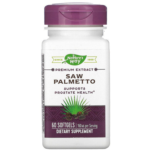Nature's Way Saw Palmetto Berries 160 mg 60 Softgels