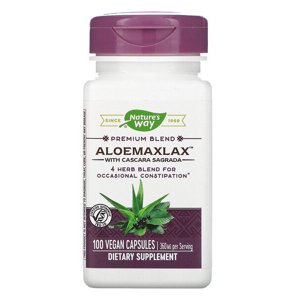 Nature's Way AloeMaxLax with Cascara Sagrada 360 mg
