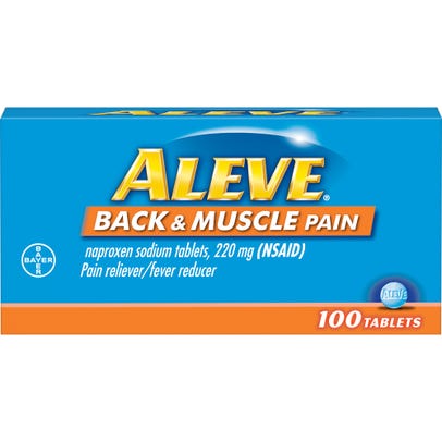 Aleve, dolor de espalda y muscular, 100 cuentas