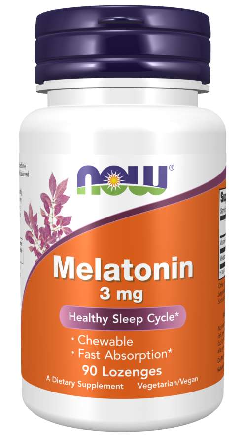 Now Melatonin 3 mg Lozenges