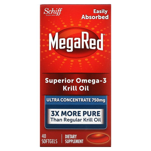 Schiff Megared Omega-3 Krill Oil 40 Softgels