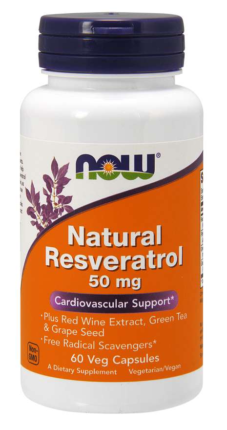Now Natural Resveratrol 50 mg