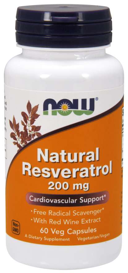 Now Natural Resveratrol 200mg
