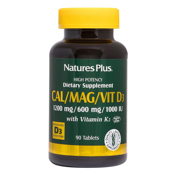 Nature's Plus Calcium/Magnesium/Vitamin D3 with Vitamin K2 Tablets