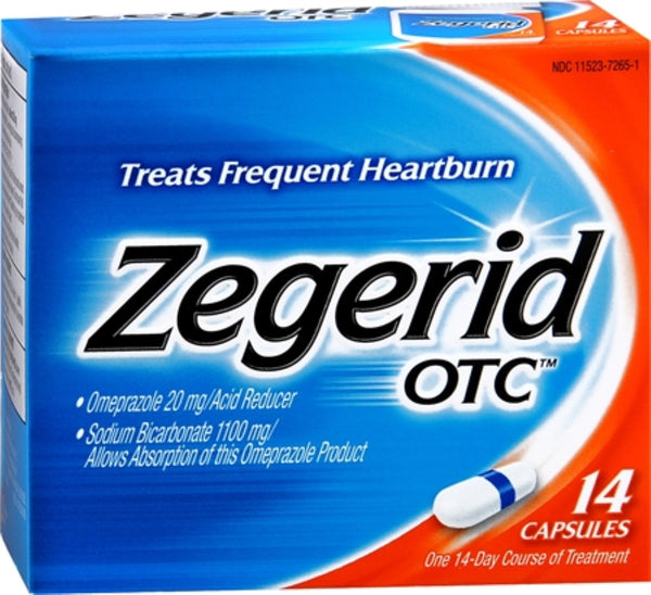 Zegerid OTC Heartburn Relief, Proton Pump Inhibitor, Capsules