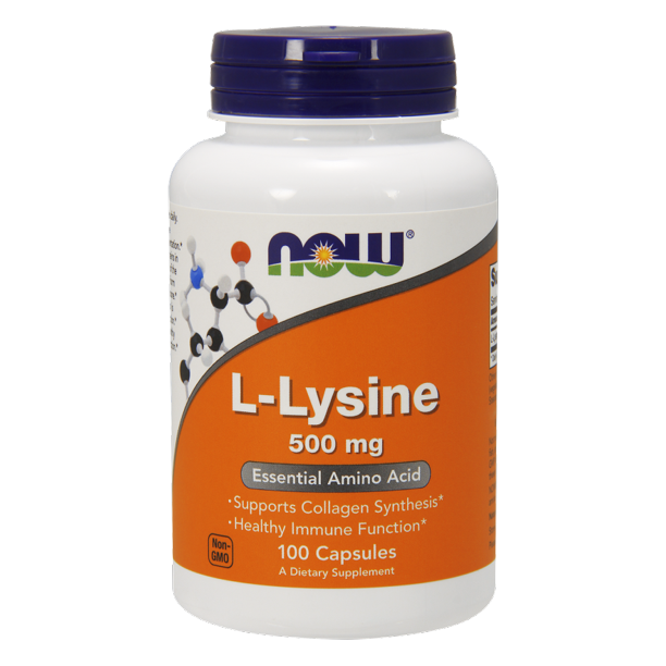 Now Foods L-Lysine 500 mg 100 Capsules