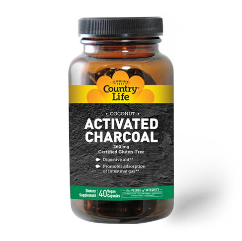 Country Life Activated Charcoal 180 Capsules