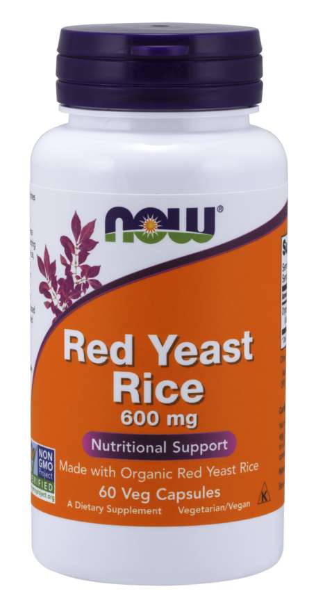 Now Red Yeast Rice 600mg 120 Vegetable Capsules