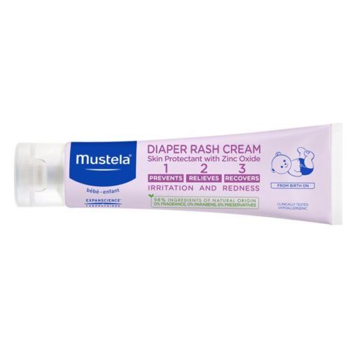 Mustela Diaper Rash Cream 123 with Zinc Oxide 3.8 Oz