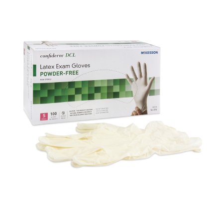 McKesson Confiderm DCL Guantes de examen de látex no estéril pequeños 14-314