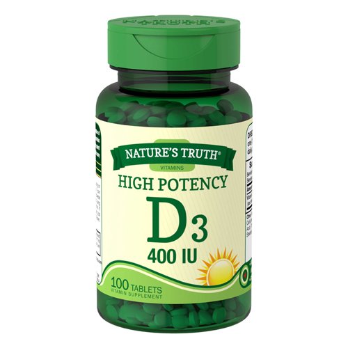 Natures Truth High Potency Vitamin D3 400 IU 100 Tablets