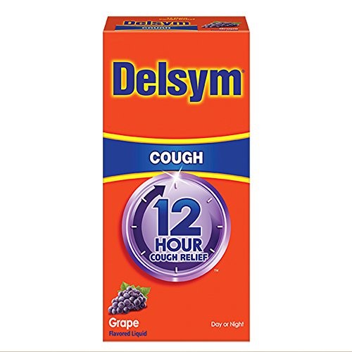 Delsym Cough Suppressant Liquid, 3 Ounce (Grape, Adult), 3 Fl Oz