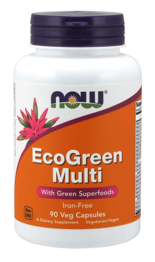 Now Eco-Green Multi Vitamin 180 Vegetable Capsules