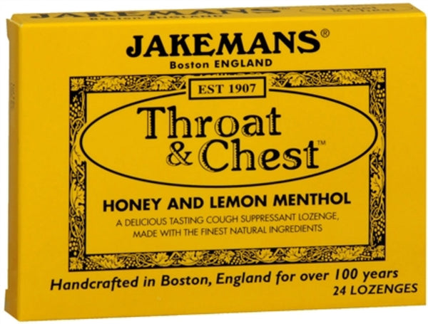 Jakemans Throat & Chest Cough Suppressant 24 Lozenges