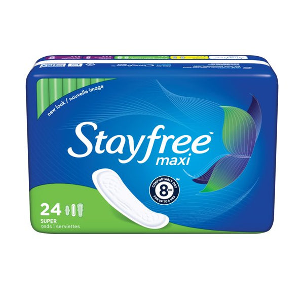 Stayfree Maxi Super With Deodorant Pads 24ct