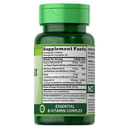 Nature's Truth High Potency B Complex plus B12 90 Tablets