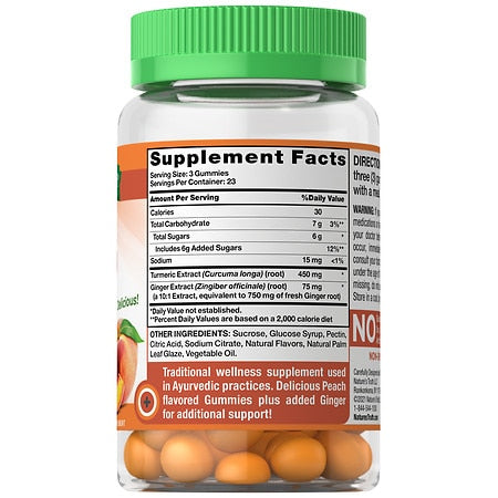 Nature's Truth CURCUMIN CURCUMIN Y GENER PEACH 70 GUMMIES