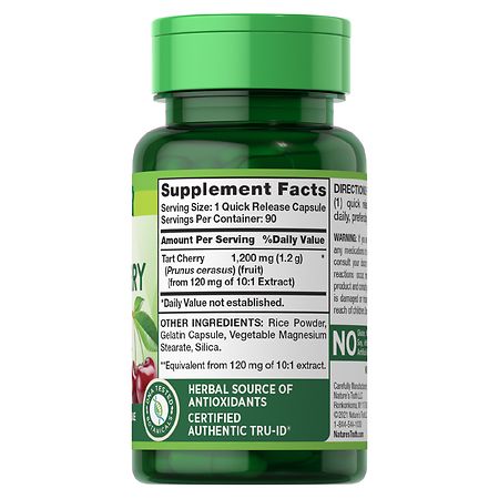 Nature's Truth Ultra Tart Cherry 1200 mg 90 Cápsulas