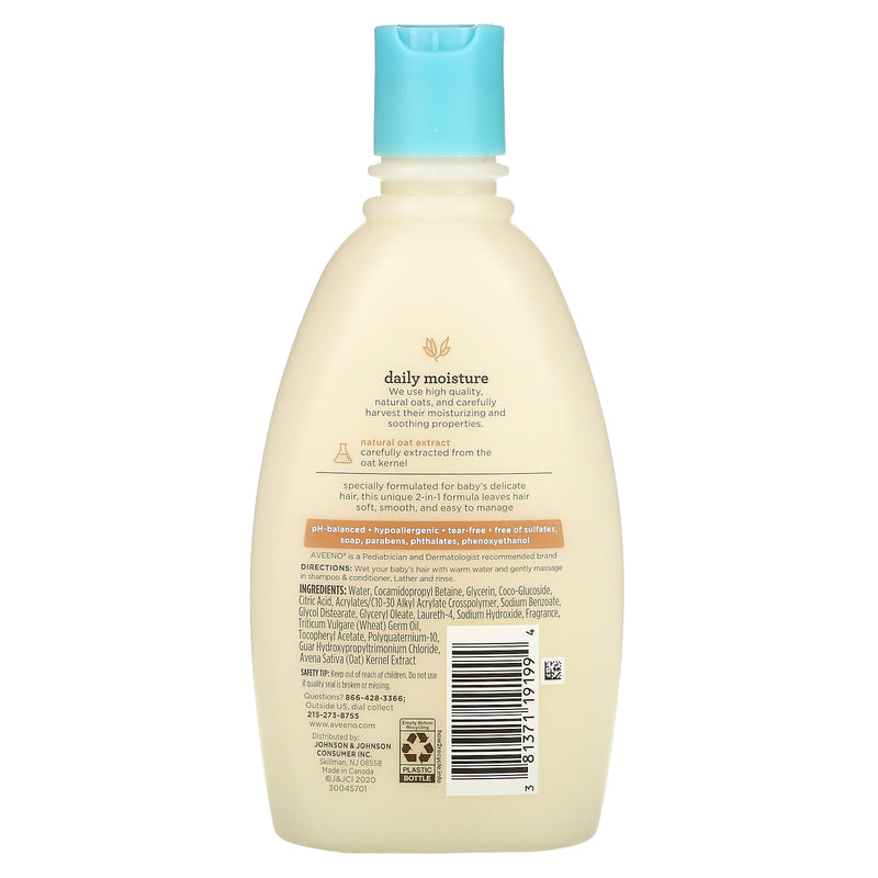 Champú de lavado de bebé aveeno 12oz